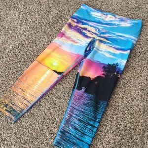 My Inner Fire yoga capris. Size 8.